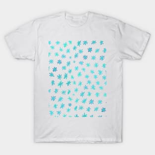 Watercolor stars - aqua T-Shirt